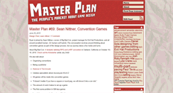 Desktop Screenshot of masterplanpodcast.net